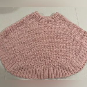 Cat & Jack toddler girl pink poncho size 2t/3t